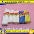 9g-100g white and colored fluted candle in bulk